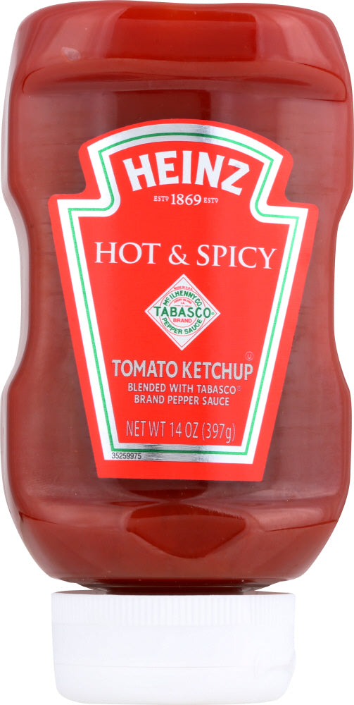 HEINZ: Tomato Ketchup Hot and Spicy, 14 oz