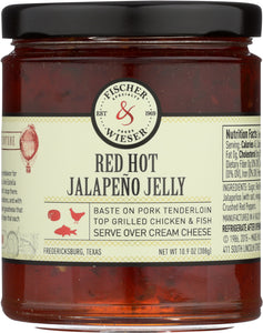 FISCHER & WIESER: Red Hot Jalapeno Jelly, 10.9 oz