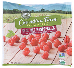 CASCADIAN FARM: Organic Frozen Red Raspberries, 8 oz