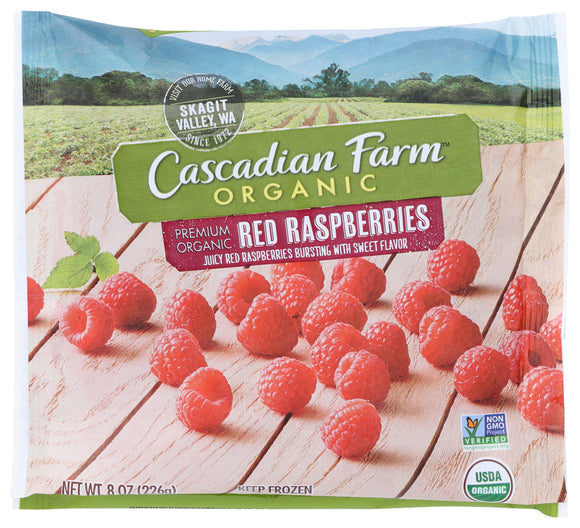 CASCADIAN FARM: Organic Frozen Red Raspberries, 8 oz