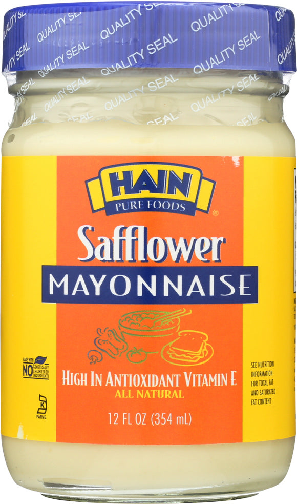 HAIN PURE FOODS: Safflower Mayonnaise, 12 oz