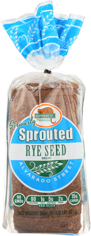 ALVARADO STREET BAKERY: Sprouted Rye Seed Bread Organic, 24 oz