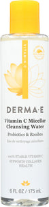 DERMA E: Vitamin C Micellar Cleansing Water, 6 oz