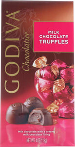 GODIVA: Chocolate Gem Truffle Milk, 4 oz