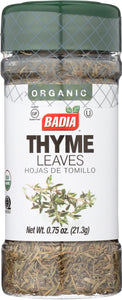 BADIA: Thyme Leaves Organic, 0.75 oz