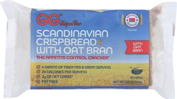 GG SCANDINAVIAN: Crispbread with Oat Bran, 3.5 oz