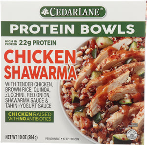 CEDARLANE: Entree Chick Shawarma Bowl, 10 oz