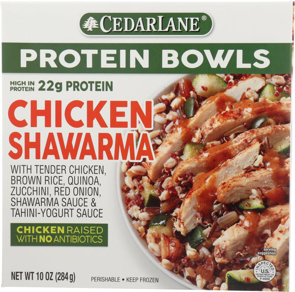 CEDARLANE: Entree Chick Shawarma Bowl, 10 oz