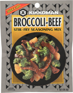 KIKKOMAN: Broccoli-Beef Stir-Fry Seasoning Mix, 1 oz