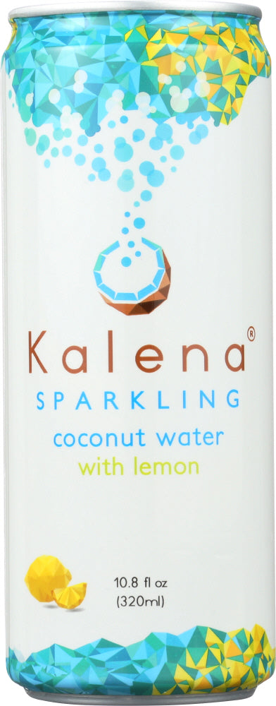 KALENA SPARKLING COCONUT WATER:  Sparkling Lemon Coconut Water, 10.8 oz