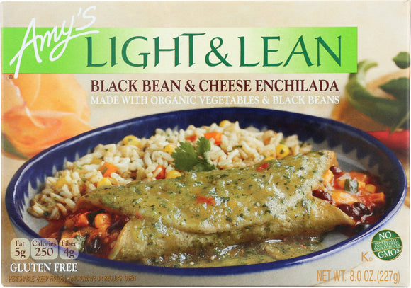 AMY'S: Light & Lean Black Bean & Cheese Enchilada, 8 Oz
