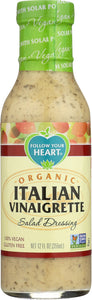 FOLLOW YOUR HEART: Organic Italian Vinaigrette Salad Dressing, 12 oz