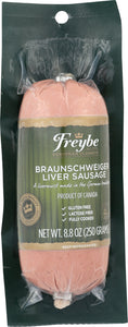 FREYBE: Braunschweiger Liver Sausage,  8.8 oz