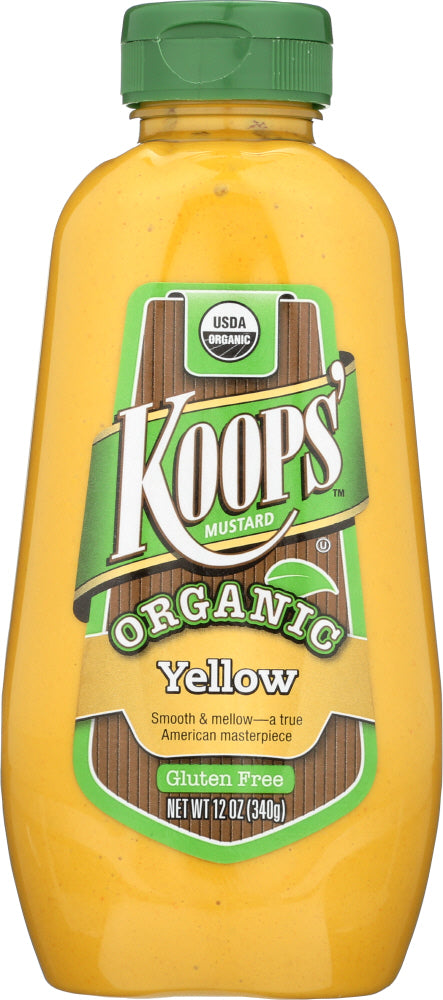 KOOPS': Organic Yellow Mustard, 12 oz