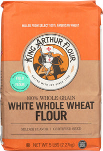 KING ARTHUR FLOUR: White Whole Wheat Flour, 5 lbs