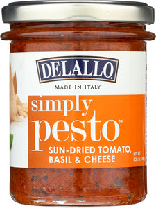 DELALLO: Pesto Sundried Tomato Basil Cheese, 6.35 oz