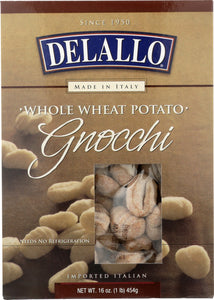 DELALLO: Gnocchi Potato Whole Wheat, 16 oz