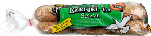 FOOD FOR LIFE: Ezekiel 4:9 Burger Buns Sesame, 16 oz