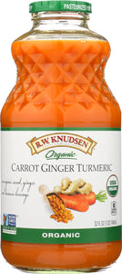 KNUDSEN: Juice Turmeric Ginger Carrot Organic, 32 oz