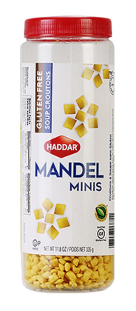 HADDAR: Croutons Mini Mandel Gluten Free, 11.8 oz