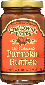 KOZLOWSKI FARMS: Pumpkin Fruit Butter, 10 oz