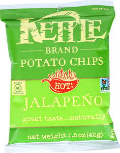 KETTLE BRAND: Hot! Jalapeno Potato Chips, 1.5 oz