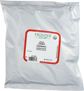 FRONTIER HERB: Organic Ceylon Cinnamon Powder, 16 oz