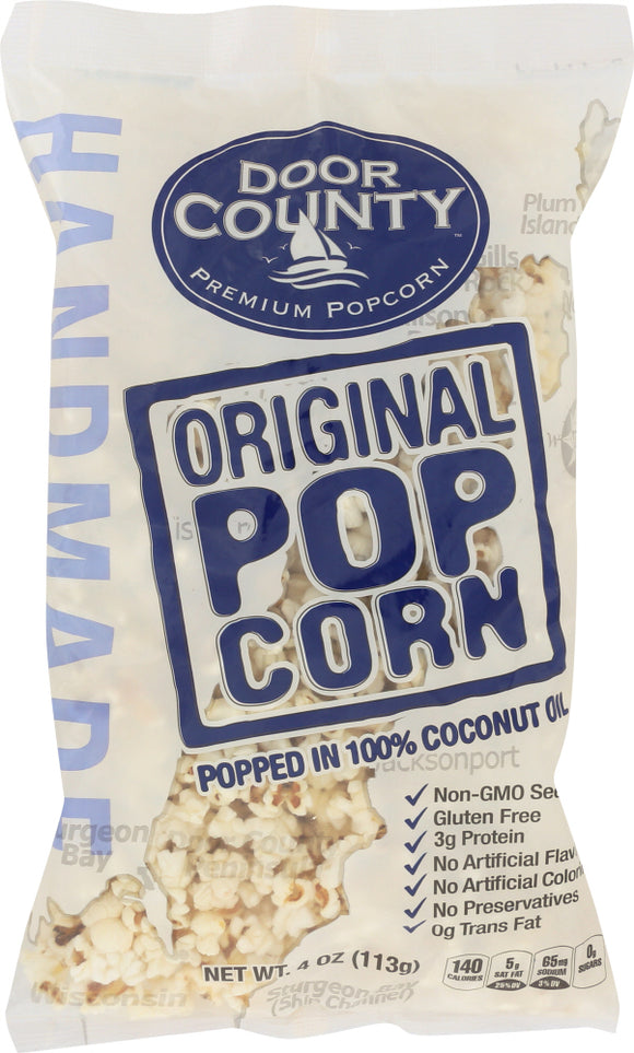 DOOR COUNTY POTATO CHIPS: Popcorn Original, 4 oz