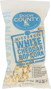 DOOR COUNTY POTATO CHIPS: Popcorn White Cheddar, 3 oz