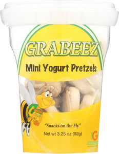GRABEEZ SNACK CUPS: Mini Yogurt Pretzels Snack Cup, 3.25 oz
