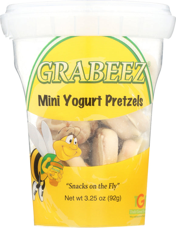 GRABEEZ SNACK CUPS: Mini Yogurt Pretzels Snack Cup, 3.25 oz