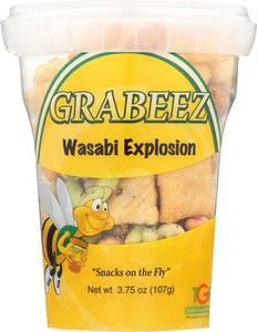 GRABEEZ SNACK CUPS: Wasabi Explosion Snack Cup, 3.75 oz