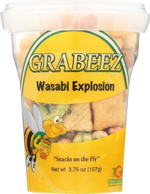 GRABEEZ SNACK CUPS: Wasabi Explosion Snack Cup, 3.75 oz
