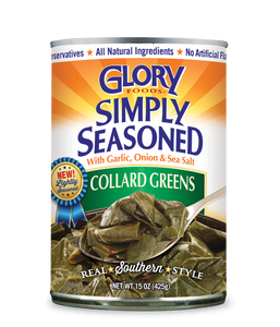 GLORY FOODS: Simply Seasoned Collard Greens, 15 oz
