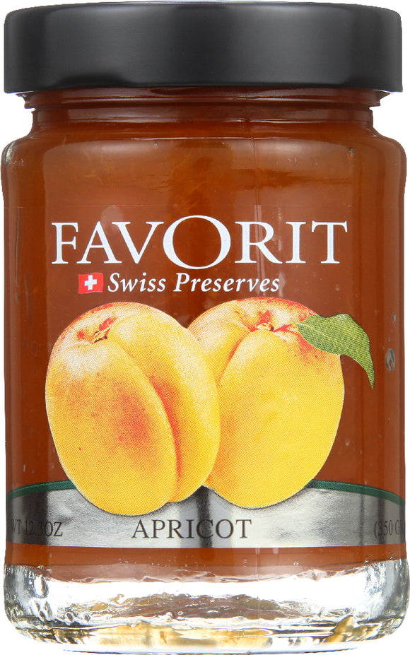 FAVORIT: Preserve Apricot, 12.3 oz