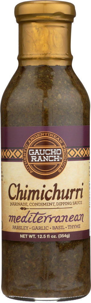 GAUCHO RANCH: Chimichurri Mediterranean Sauce, 12.5 oz