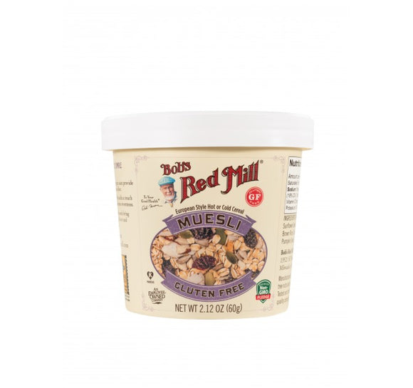 BOBS RED MILL: Cup Muesli Gluten Free, 2.12 oz