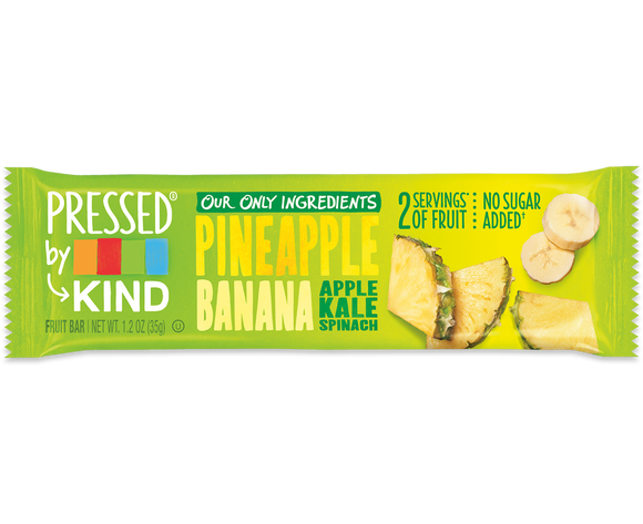 KIND: Pressed Bar Pineapple Banana Kale Spinach, 1.2 oz