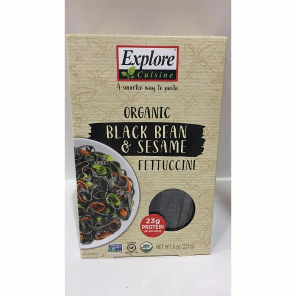 EXPLORE CUISINE: Black Bean and Sesame Fettuccine Pasta, 8 oz