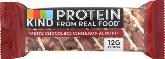 KIND: White Chocolate Cinnamon Almond Protein Bar, 1.76 oz