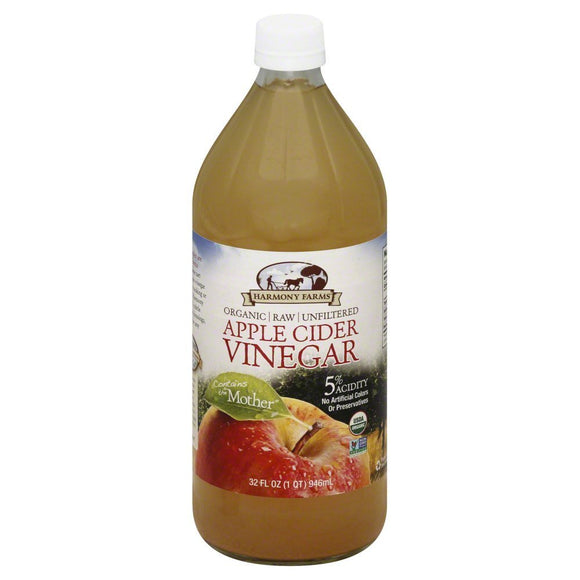 HARMONY FARMS: Organic Apple Cider Vinegar, 32 Fl Oz