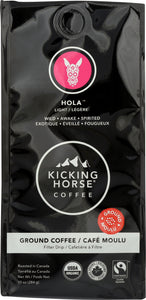 KICKING HORSE: Organic Hola Light Roast Ground Coffee, 10 oz