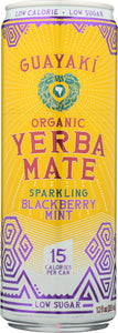 GUAYAKI: Yerbamate Sparkling Blackberry Mint, 12 oz