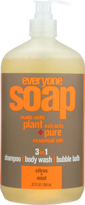 EVERYONE: 3-In-1 Citrus & Mint Soap, 32 oz