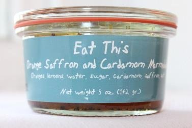 EAT THIS: Orange Saffron And Cardamom Marmalade, 5 oz