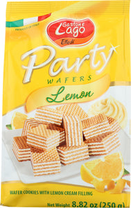 GASTONE LAGO: Lemon Wafers Party Bag, 8.82 oz