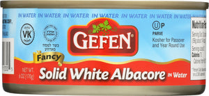 GEFEN: Gefen Solid White Albacore in Water, 6 oz