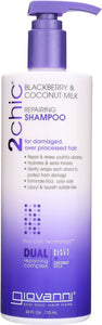 GIOVANNI COSMETICS: 2Chic Repairing Shampoo Blackberry & Coconut Milk, 24 oz