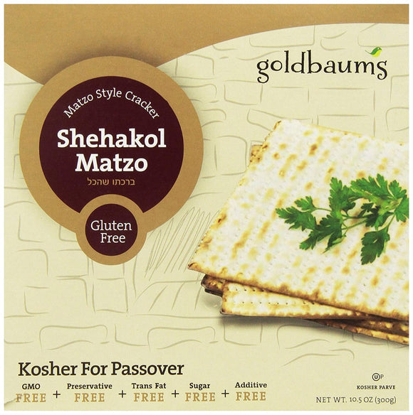 GOLDBAUMS: Matzoh Gluten Free, 10.5 oz