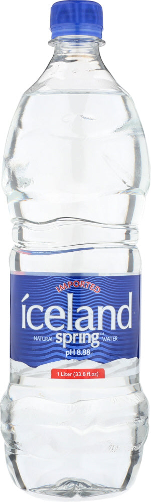ICELAND SPRING: Natural Spring Water, 33.8 oz